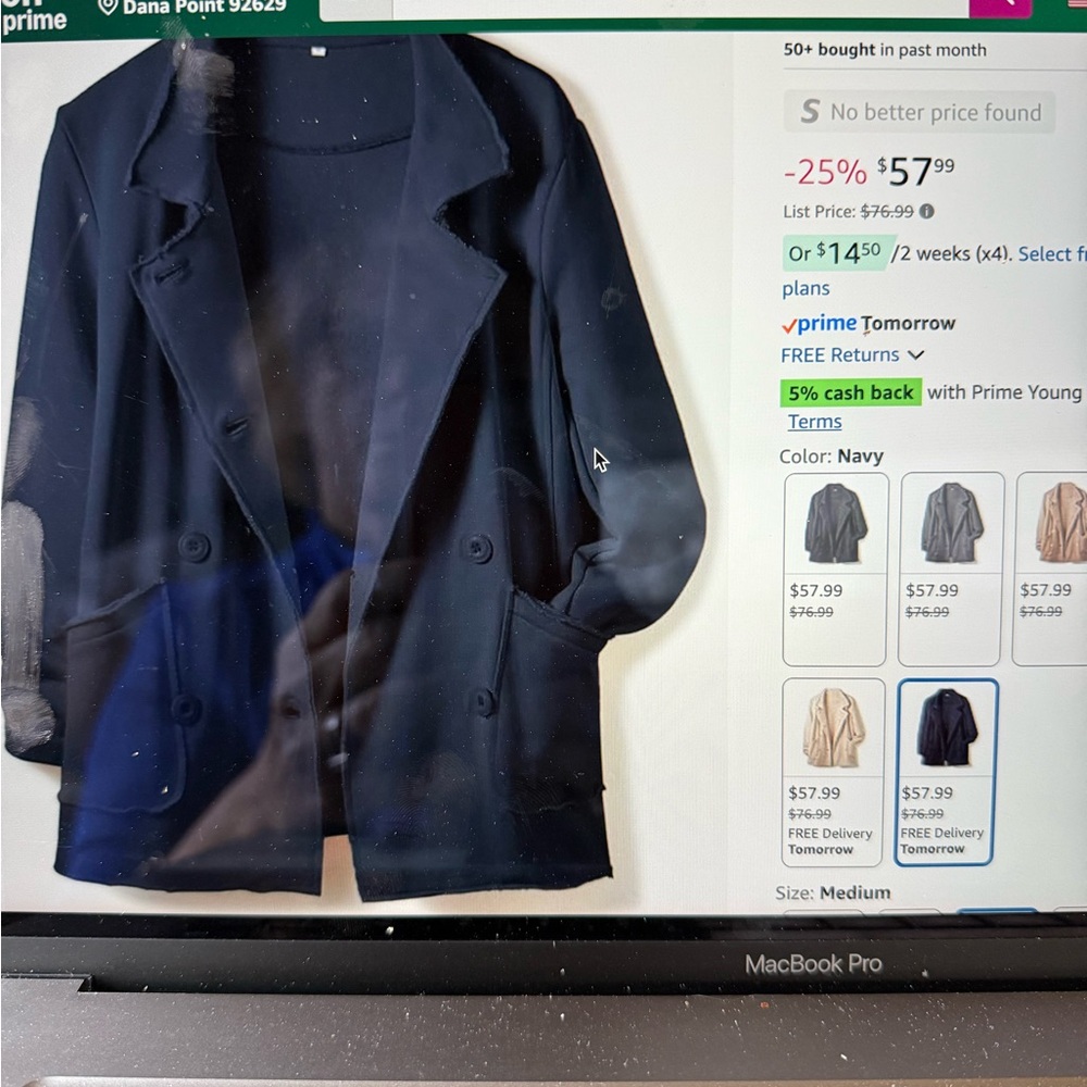 Navy Blue Blazer